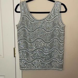 Vintage Cardell Wool Sequin Top